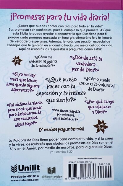 BIBLIA PROMESAS PARA JOVENES RV60 ROSA - Image 8