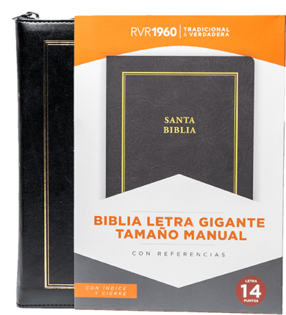 BIBLIA HOLMAN LETRA GIGANTE  RV60 CIERRE