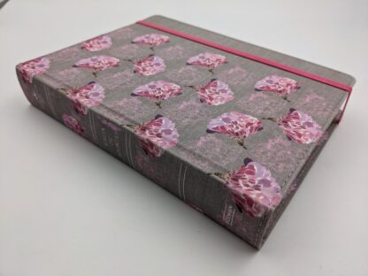 BIBLIA DE APUNTES TELA GRIS FLOREADA - Image 5