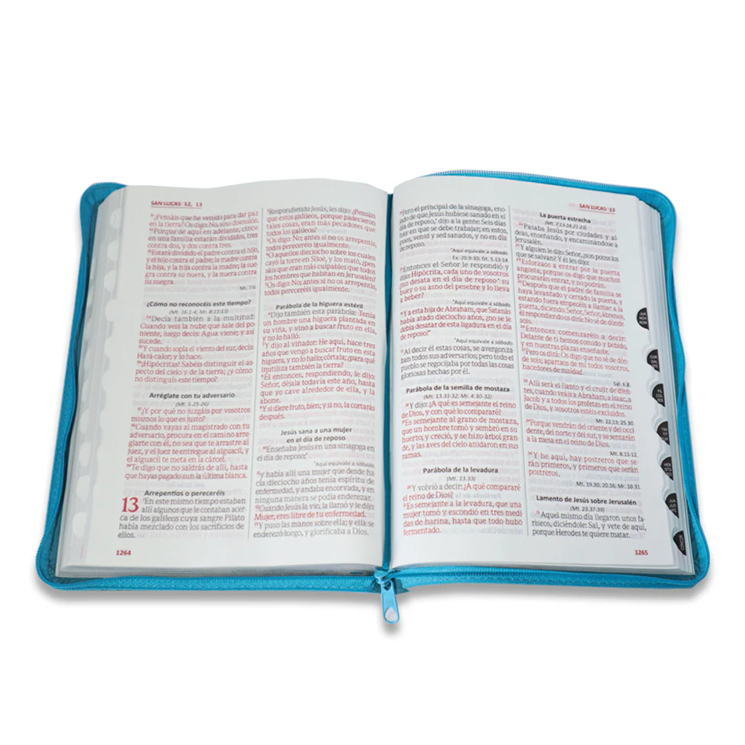 BIBLIA RV60 LETRA GRANDE CIERRE TURQUEZA - Image 4