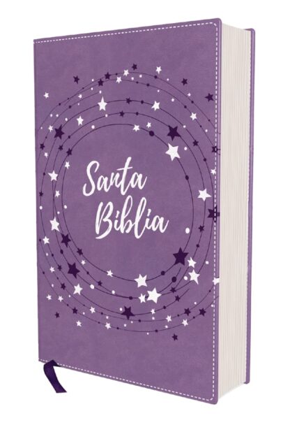 BIBLIA NVI PARA NIÑAS ESTRELLAS LILA - Image 2