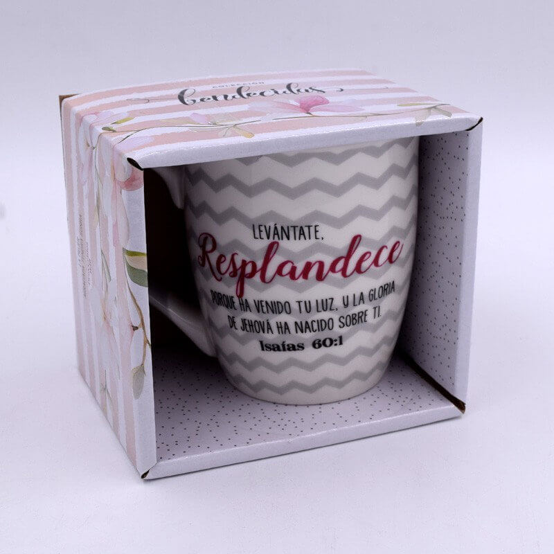 TAZA CERAMICA RESPLANDECE ISAIAS 60:1