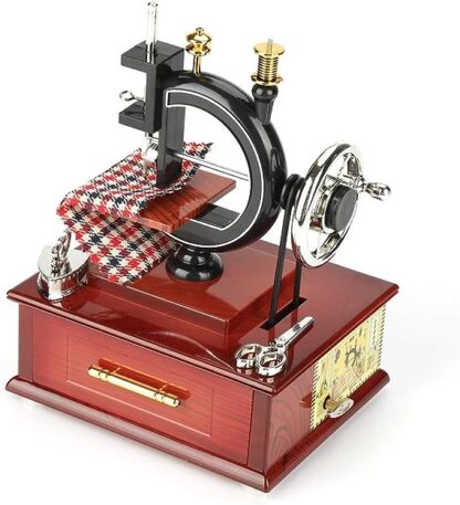 JOYERO MUSICAL MAQUINA DE COSER VINTAGE - Image 6