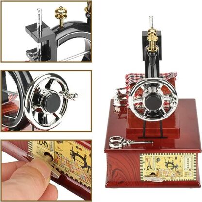 JOYERO MUSICAL MAQUINA DE COSER VINTAGE - Image 4