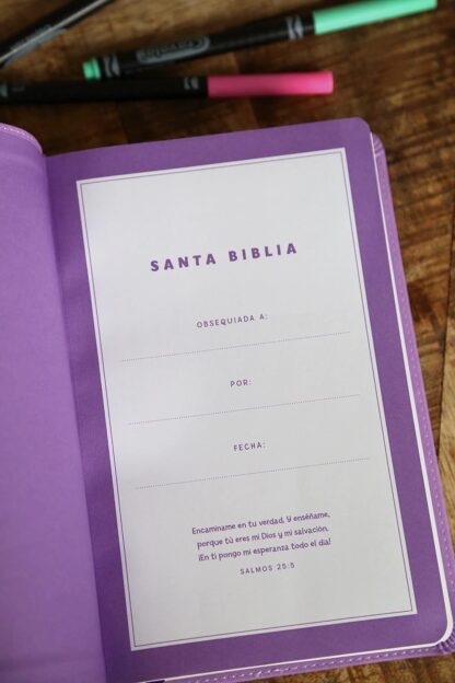 BIBLIA NVI PARA NIÑAS ESTRELLAS LILA - Image 7