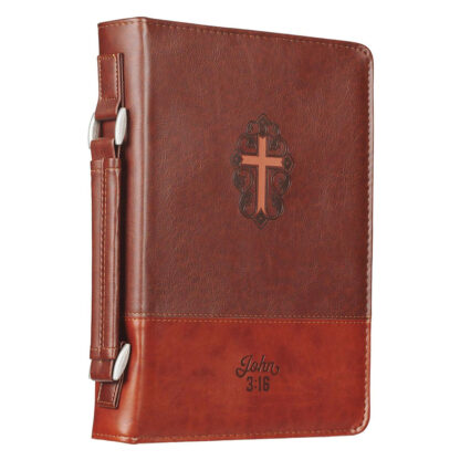 ESTUCHE DE CUERO JUAN 3:16 (MEDIANO)