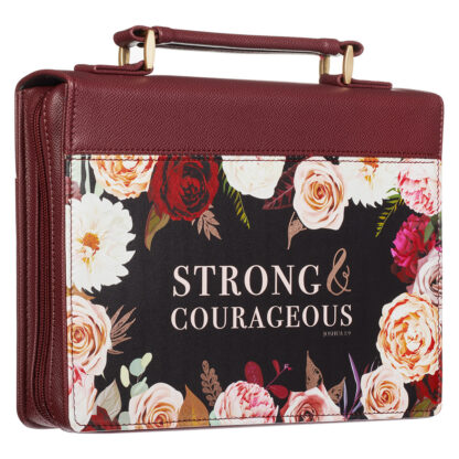 ESTUCHE PARA BIBLIA FUERZA Y CORAJE TALLA M