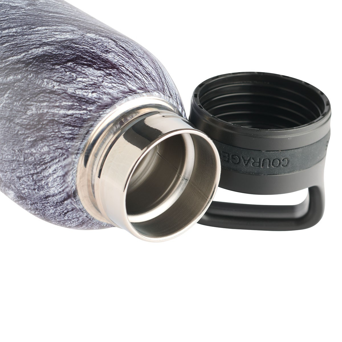 BOTELLA TERMICA GRIS SE FUERTE Y VALIENTE - Image 3