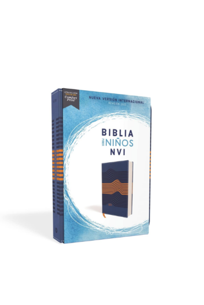 BIBLIA NVI PARA NIÑOS LINEAS CELESTE