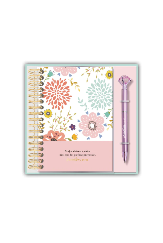 LIBRETA Y BOLIGRAFO MUJER VIRTUOSA - PROV 37