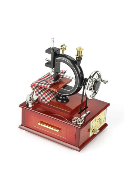 JOYERO MUSICAL MAQUINA DE COSER VINTAGE