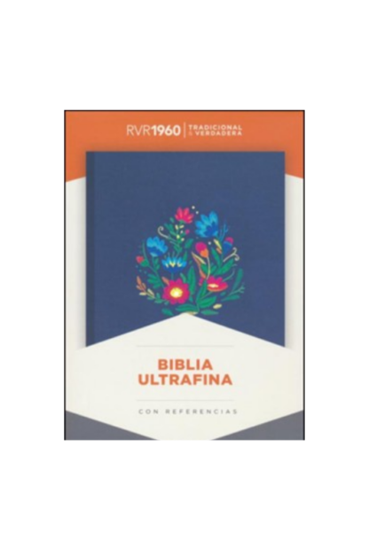 BIBLIA ULTRAFINA RV60 AZUL BORDADO