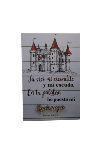CUADRO DE MADERA TU ERES MI ESCUDO