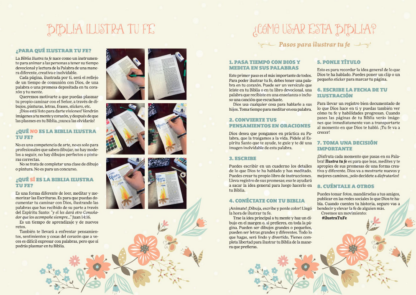 BIBLIA NVI ILUSTRA TU FE  FLORAL MENTA - Image 6