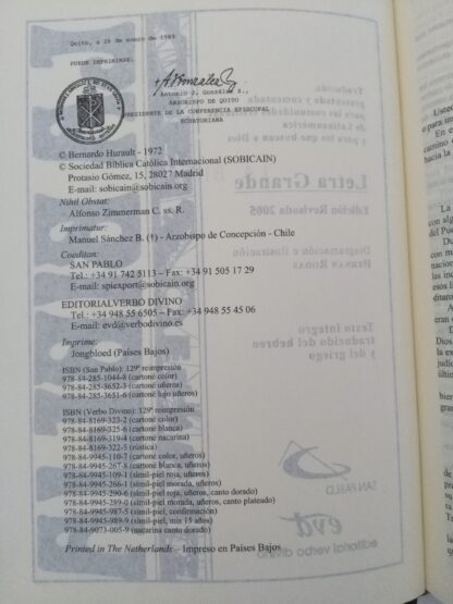 BIBLIA LATINOAMERICANA LETRA GRANDE - Image 2