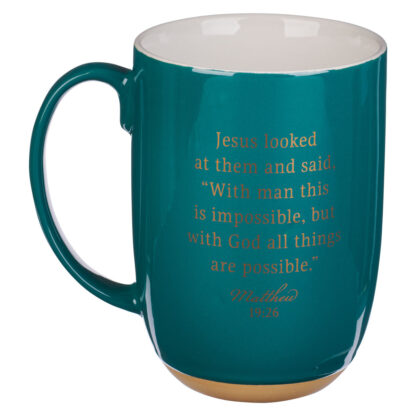 TAZA CERAMICA CON DIOS TODO ES POSIBLE - Image 3