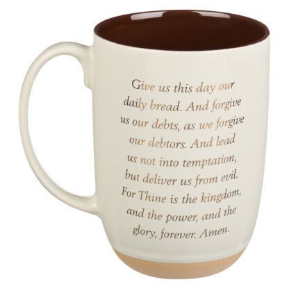 TAZA DE CERAMICA PADRE NUESTRO BLANCO - Image 4