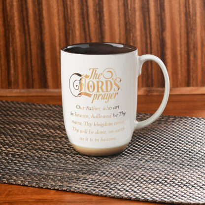 TAZA DE CERAMICA PADRE NUESTRO BLANCO - Image 3