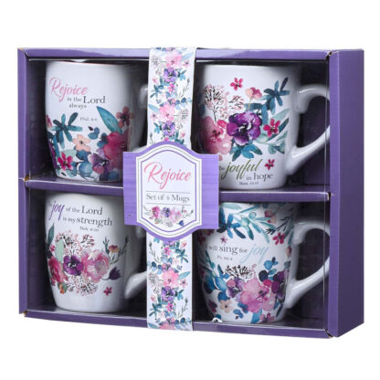 SET 4 TAZAS DE CERAMICA REJOICE - Image 2