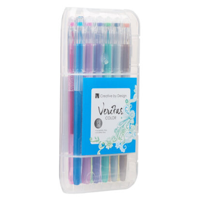 BOLIGRAFOS GEL 12 PCS METALICOS Y BRILLANTES - Image 2