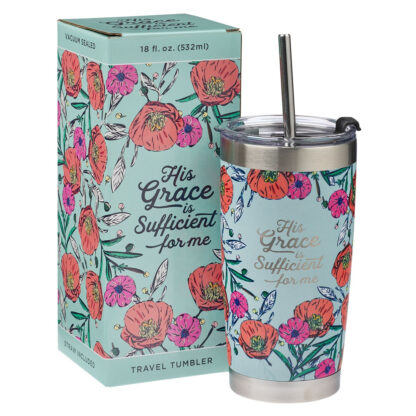 VASO TERMICO FLORAL  SU GRACIA (INGLES)
