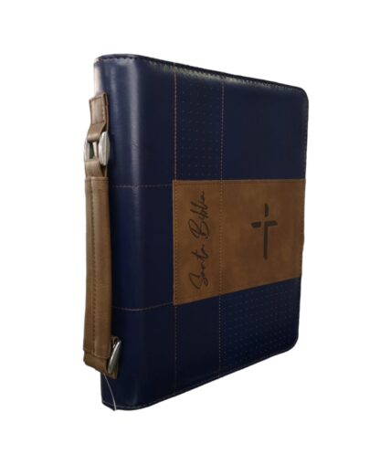ESTUCHE DE BIBLI AZUL Y CAFE- TALLA L - Image 5