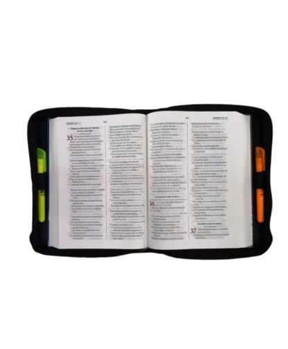 ESTUCHE DE BIBLI AZUL Y CAFE- TALLA L - Image 2