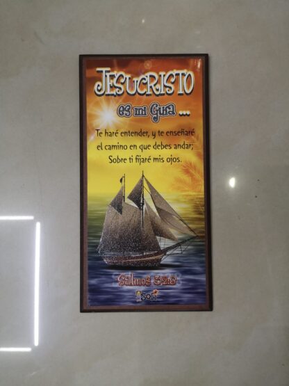 CUADRO DE MADERA JESUS ES MI GUIA - Image 2