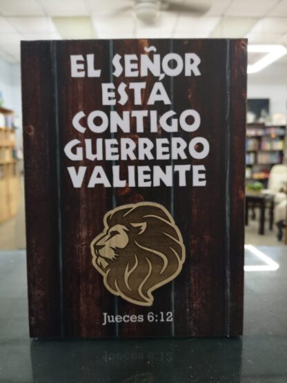 CUADRO EL SEÑOR ESTA CONTIGO GUERRERO - Image 2