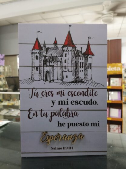 CUADRO DE MADERA TU ERES MI ESCUDO - Image 2