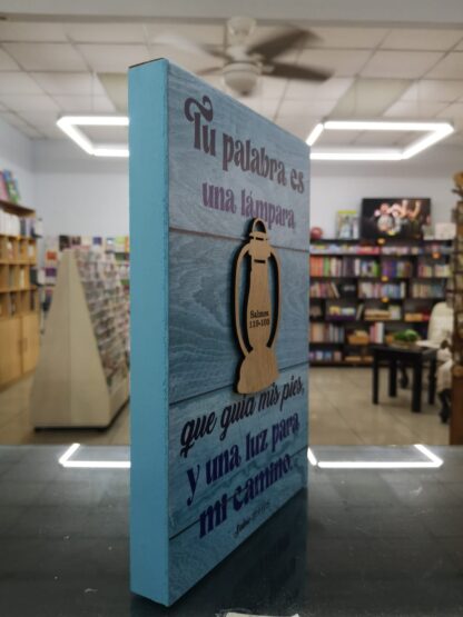 CUADRO MADERA TU PALABRA ES UNA LAMPARA - Image 3