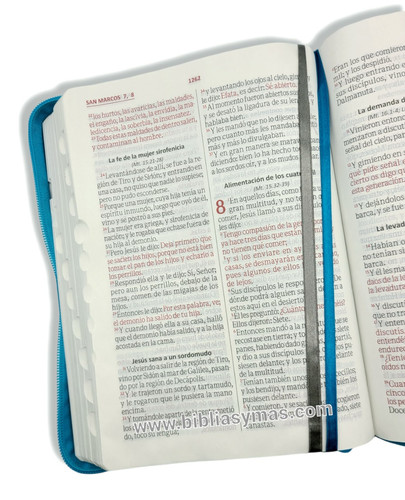 BIBLIA RV60 LETRA GRANDE CIERRE TURQUEZA - Image 3
