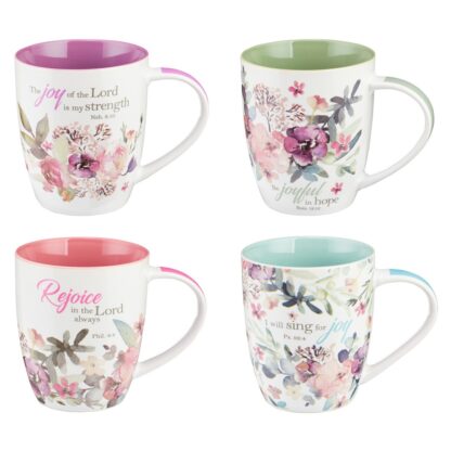 SET 4 TAZAS DE CERAMICA REJOICE - Image 5