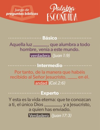 JUEGO CARTAS BÍBLICAS PALABRA ESCONDIDA - Image 2