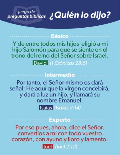 JUEGO CARTAS BÍBLICAS QUIEN LO DIJO? - Image 4