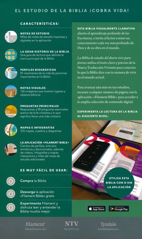BIBLIA DE ESTUDIO NTV DIARIO VIVIR JOVENES - Image 4