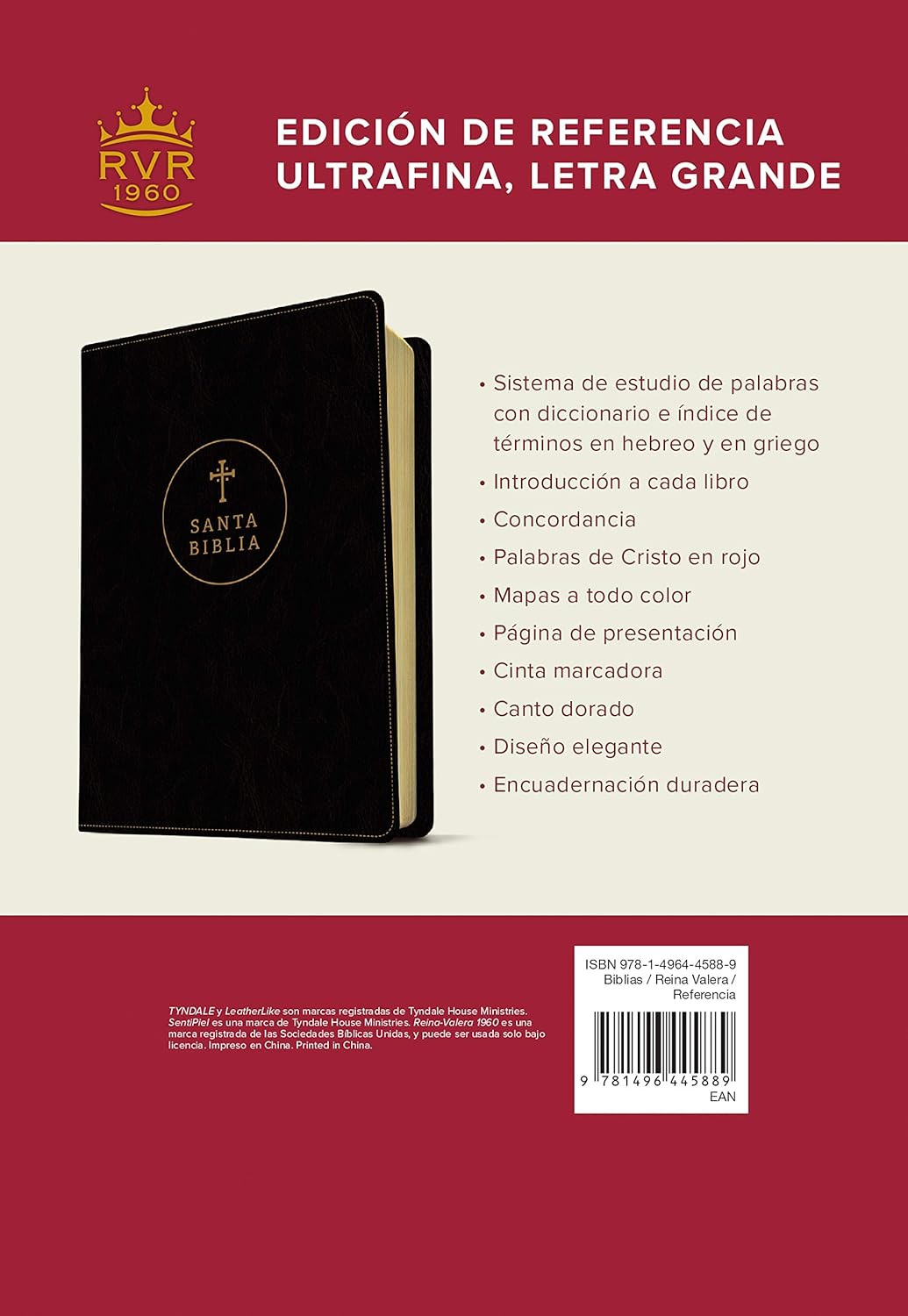 BIBLIA RV1960 ULTRAFINA LETRA GRANDE NEGRA - Image 10