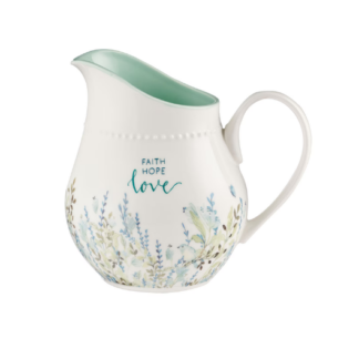 PICHEL DE CERAMICA FE ESPERANZA Y AMOR