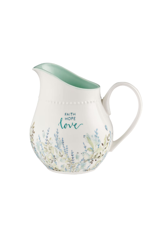 PICHEL DE CERAMICA FE ESPERANZA Y AMOR