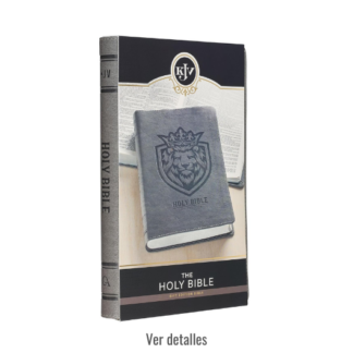 BIBLIA KJV EN INGLES LEON GRIS