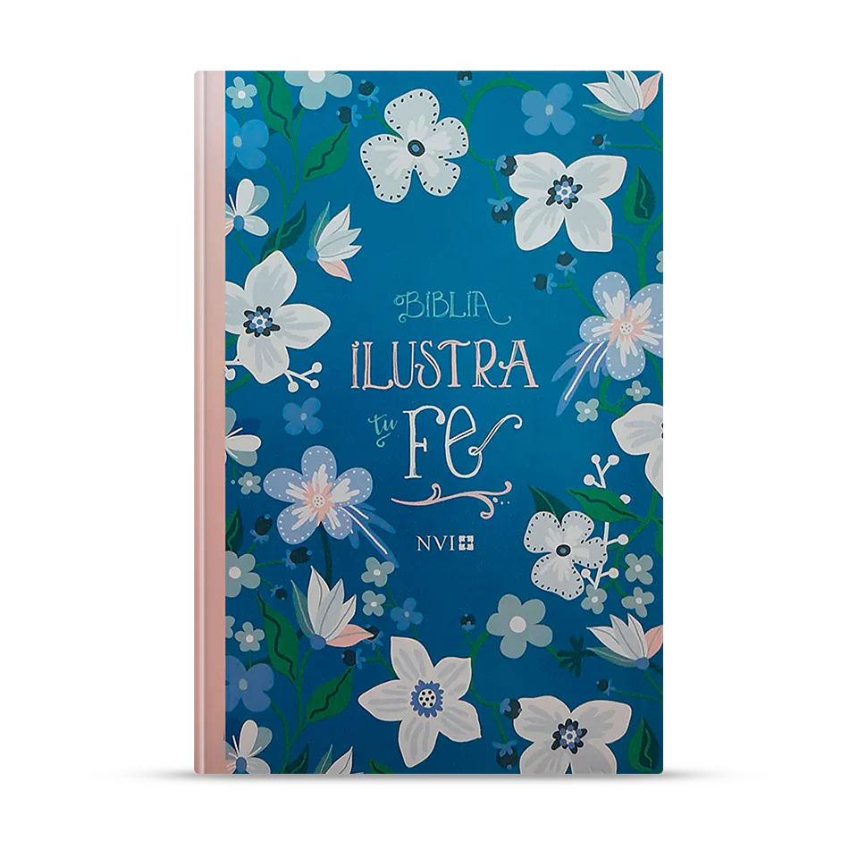 BIBLIA NVI ILUSTRA TU FE AZUL FLORAL - Image 4
