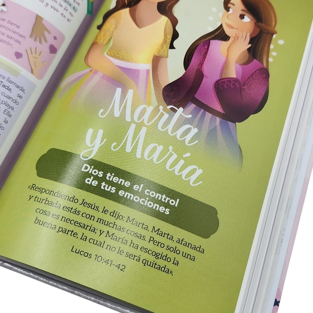 BIBLIA RV1960 PROMESAS PARA NIÑAS TAPA DURA - Image 6