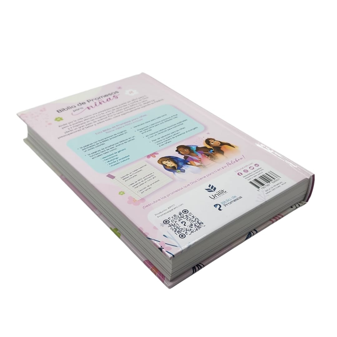 BIBLIA RV1960 PROMESAS PARA NIÑAS TAPA DURA - Image 3