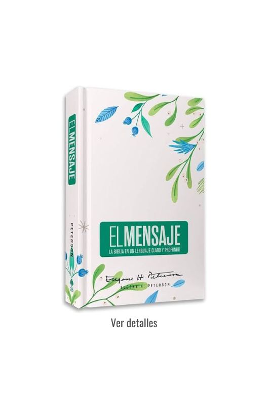 BIBLIA EL MENSAJE PASTA DURA FLORAL