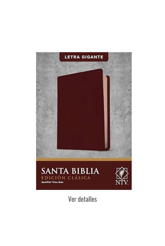 BIBLIA NTV CLASICA LETRA GIGANTE CAFE