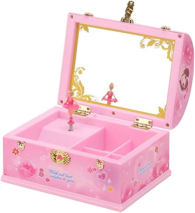 CAJA MUSICAL DE NIÑA ROSA COQUETA - Image 4