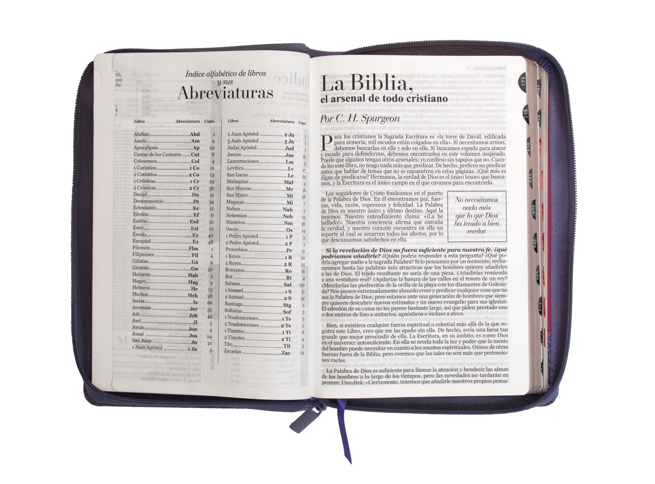 BIBLIA RV1960 LETRA GRANDE LILA CON CIERRE - Image 9