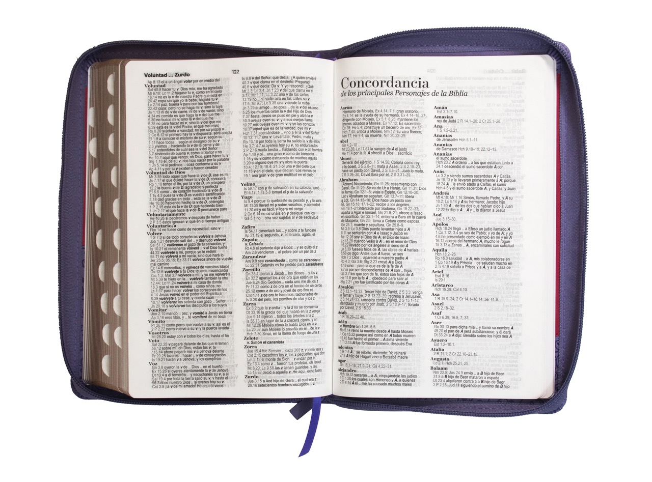 BIBLIA RV1960 LETRA GRANDE LILA CON CIERRE - Image 7