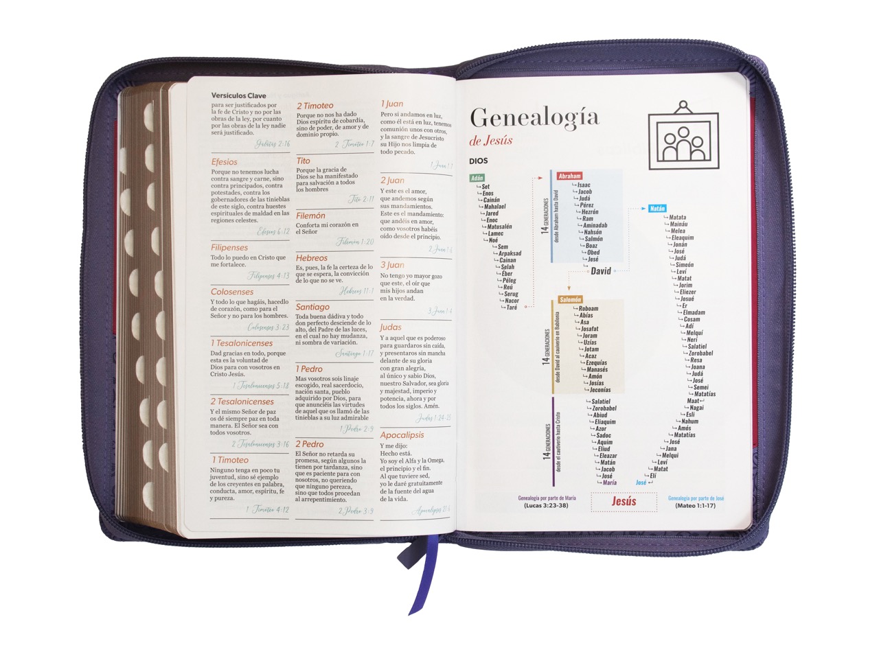 BIBLIA RV1960 LETRA GRANDE LILA CON CIERRE - Image 6