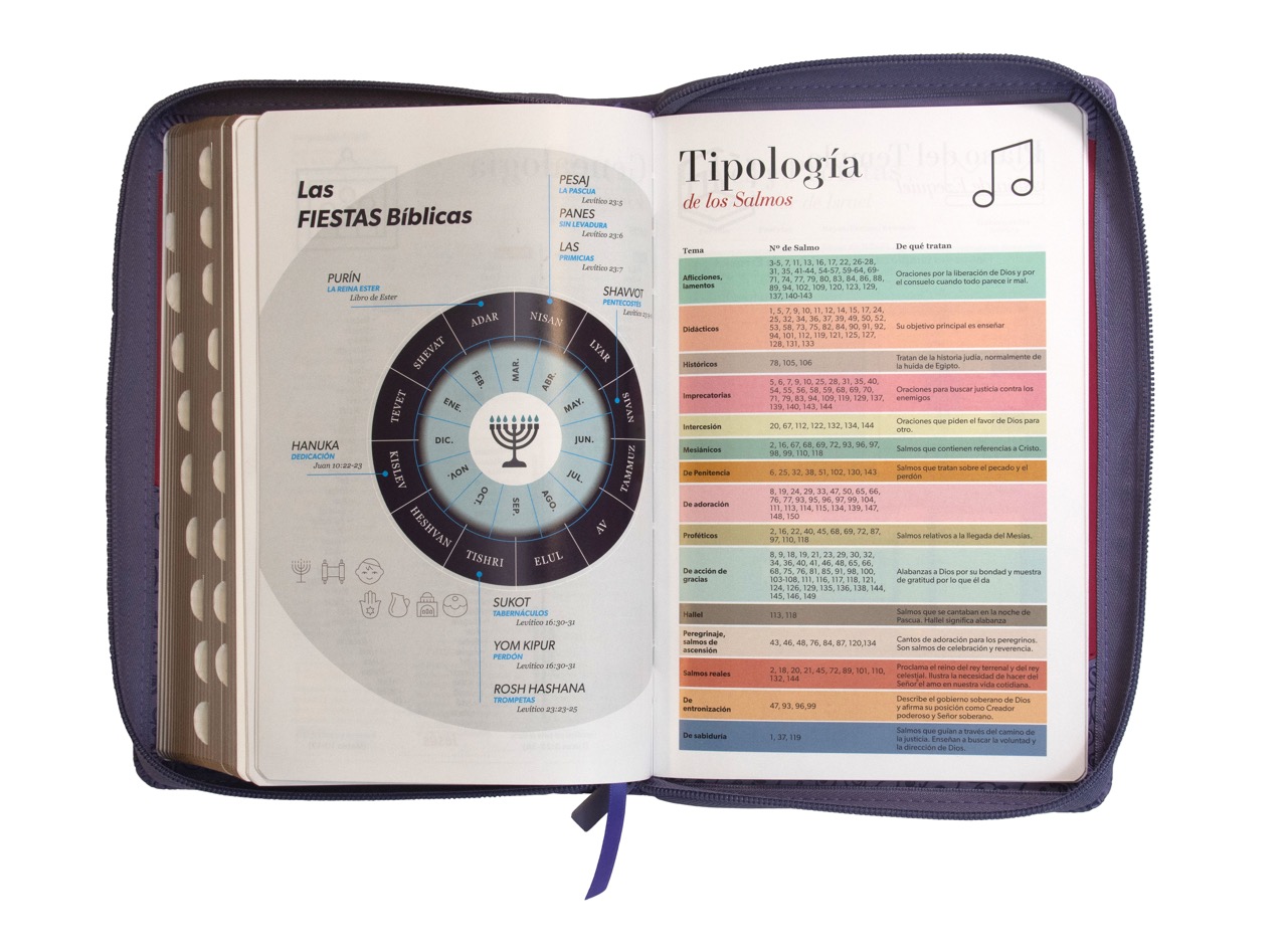 BIBLIA RV1960 LETRA GRANDE LILA CON CIERRE - Image 5